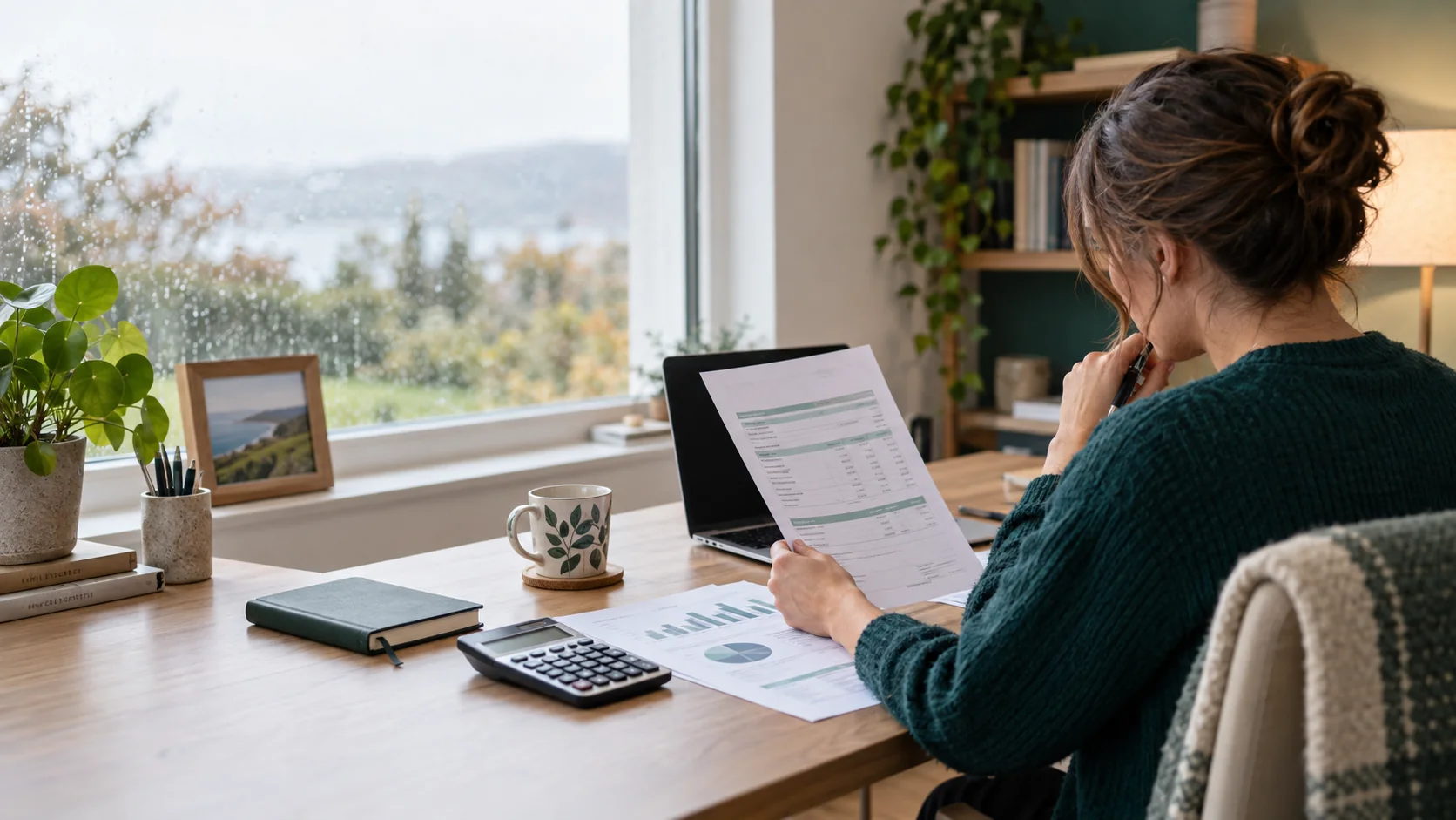 An employee reviewing take-home pay and pension contribution figures before the October 2026 PRSI change